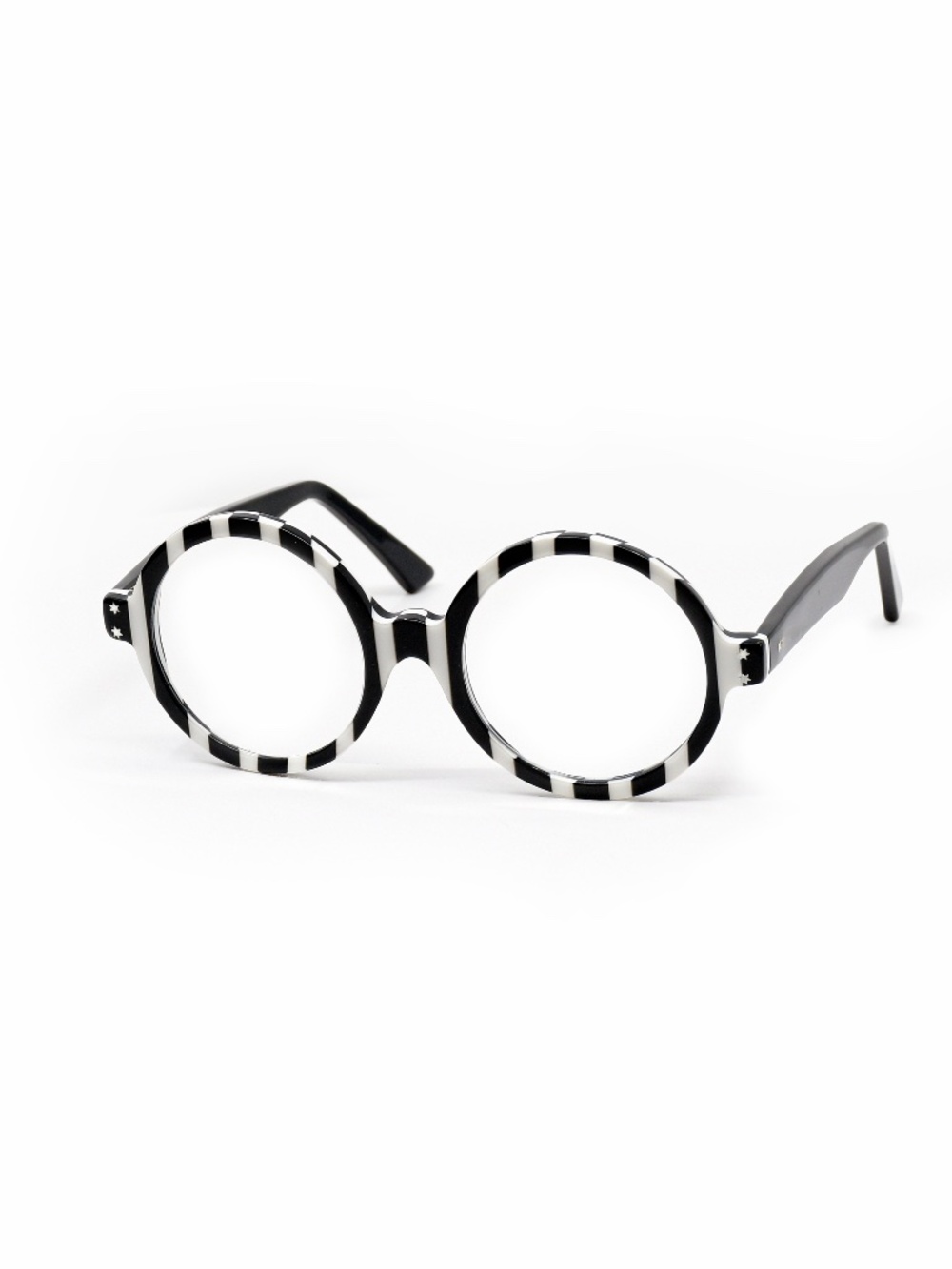 COEXIST by CARLA. W. SFEIR Bold Striped Black & White Frames Handmade in France